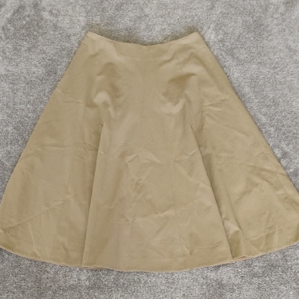 Lafayette 148 Khaki Circle Skirt